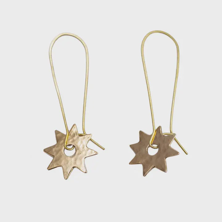 Lucky Star Hook Earrings