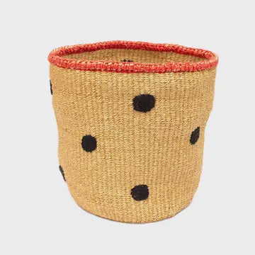 Handwoven Large Spotty Basket