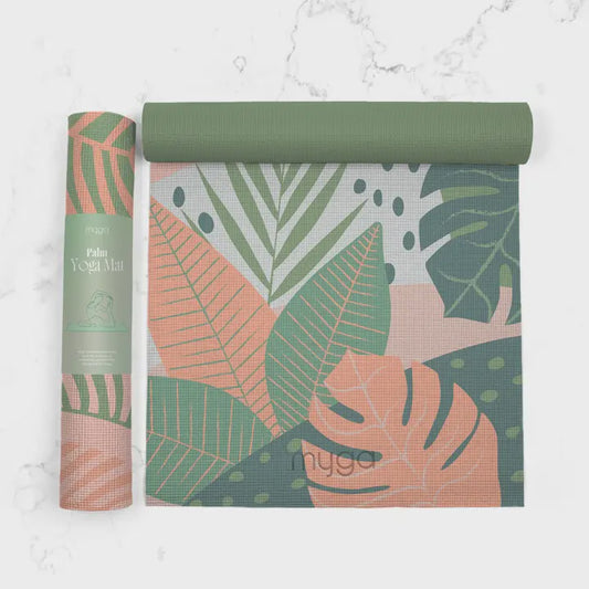 Palm Printed Yoga Mat