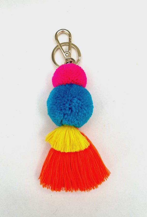 Pom Pom & Tassel Keyring/Bag Charm