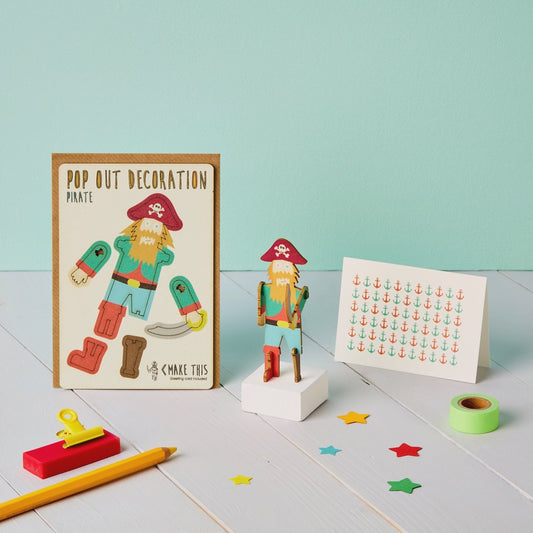 Pop Out Greeting Card Pirate