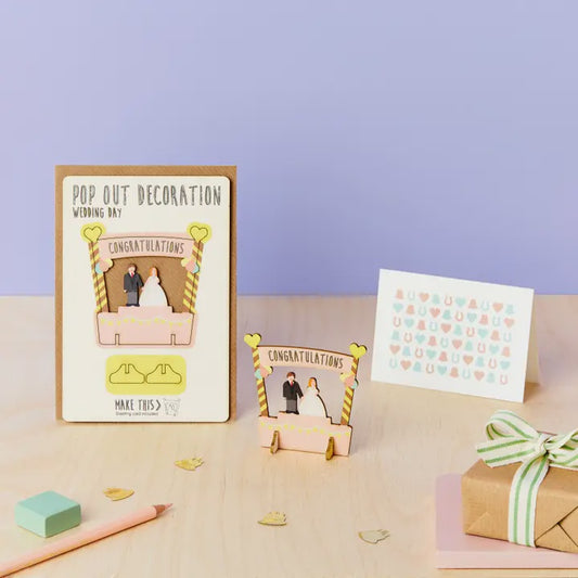 Pop Out Card Wedding