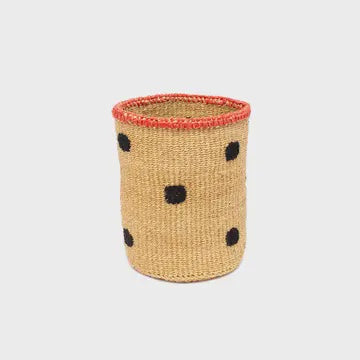 Handwoven Small Spotty Basket