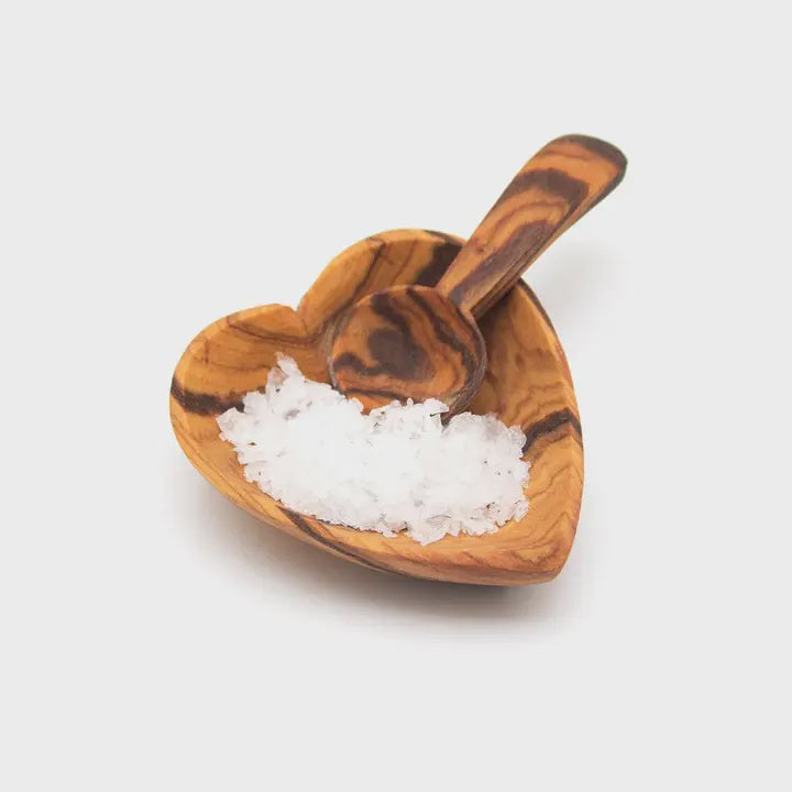 Olive Wood Heart Salt and Spice Dish